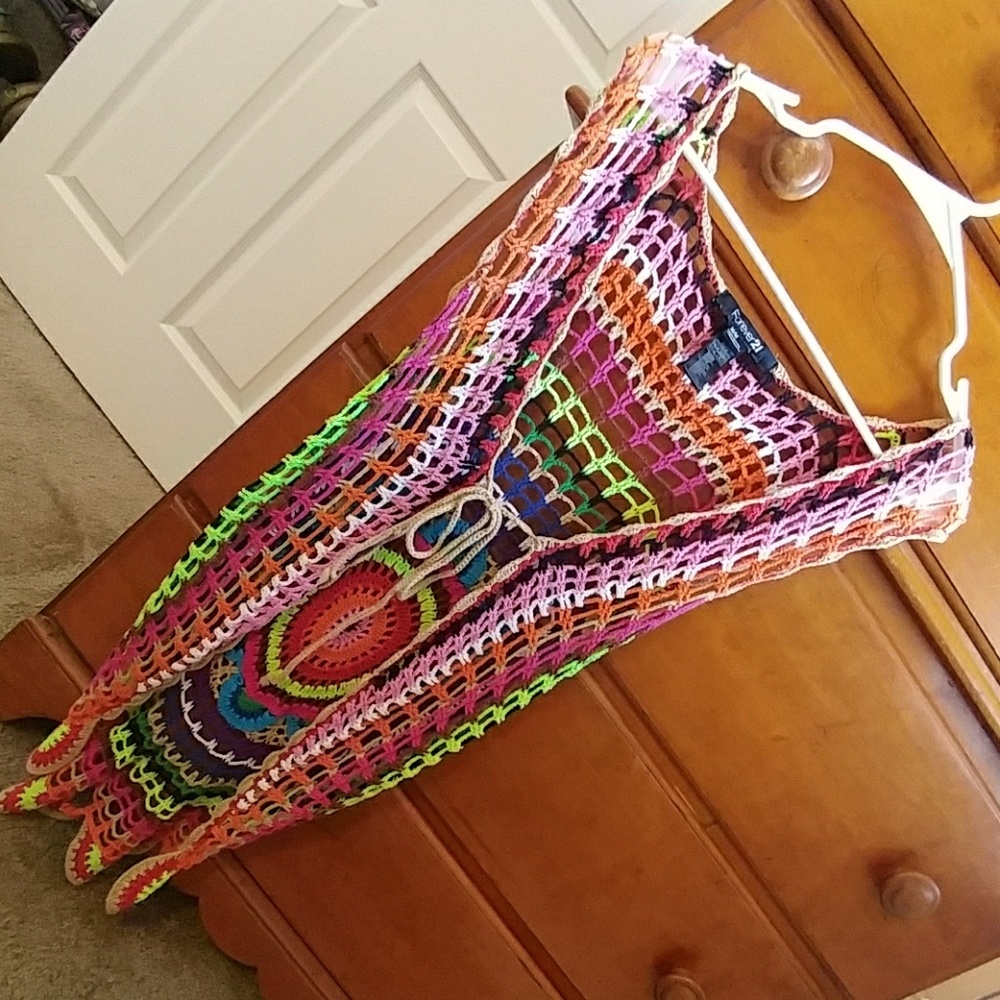 Colorful cardigan!!🌈